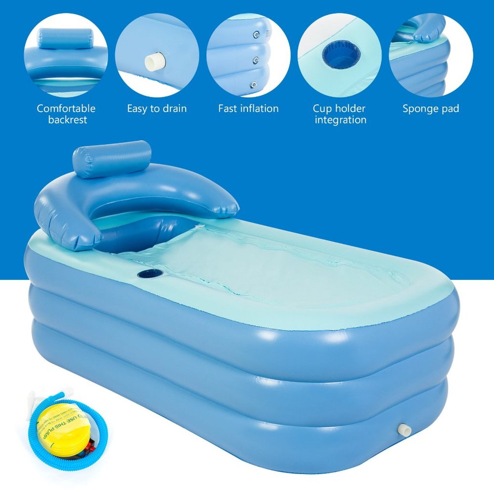PVC Inflatable Hot Tubs Spa Hot Tubs Bathtub Kit Adult Size